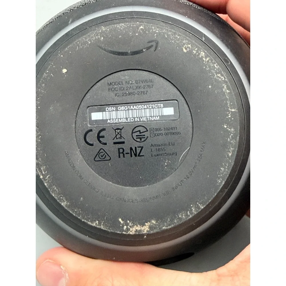 Amazon Echo Dot (4th Gen)(B7W64E) Black Charcoal -UNIT ONLY - Tested - Picture 3 of 3